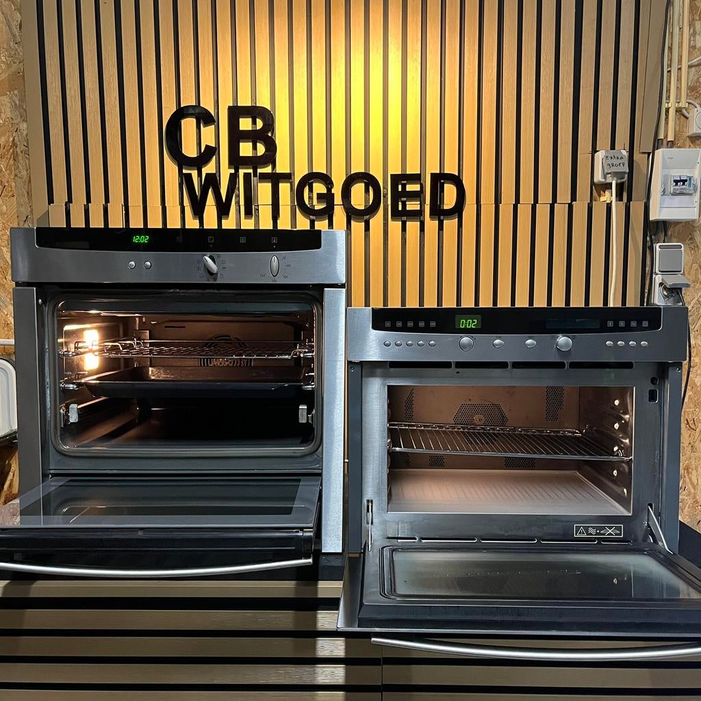 Luxe Siemens/Neff combi oven en solo oven met Hide & slide, Ophalen, Zo goed als nieuw, Oven met grill, Inbouw