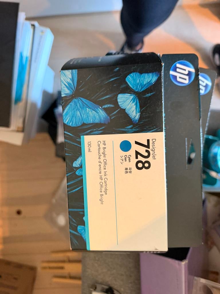 HP DesignJet 728 Cyaan Inktcartridge 130 ml, Ophalen of Verzenden, Nieuw, Cartridge