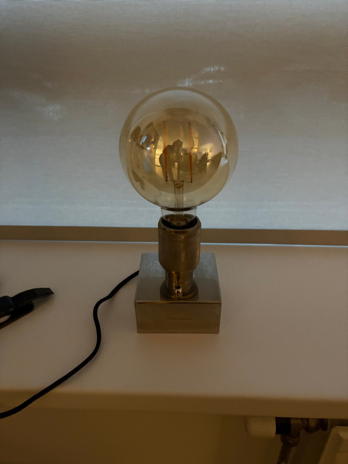Riviera Maison Tafellamp met Edison LED lamp, Riviera Maison, Inclusief lichtbron, Metaal, Modern