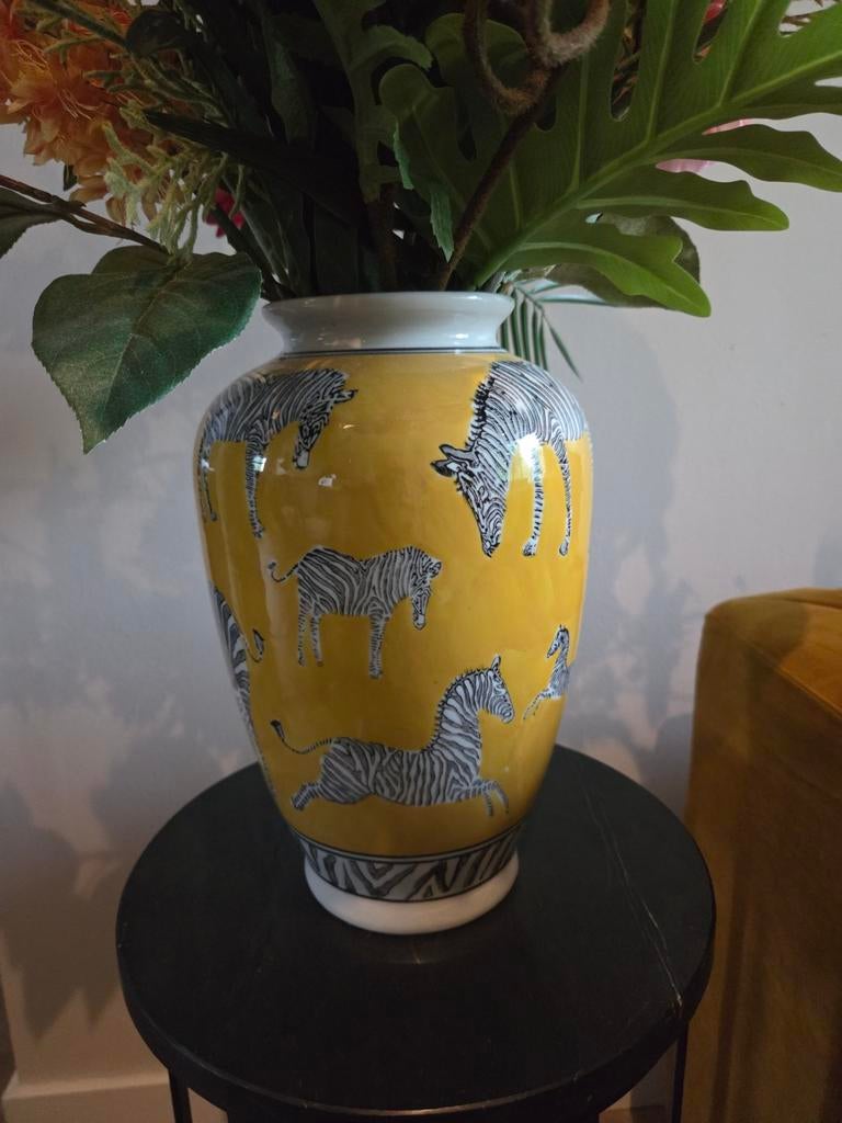 Vaas zebra, Antiek en Kunst, Ophalen of Verzenden