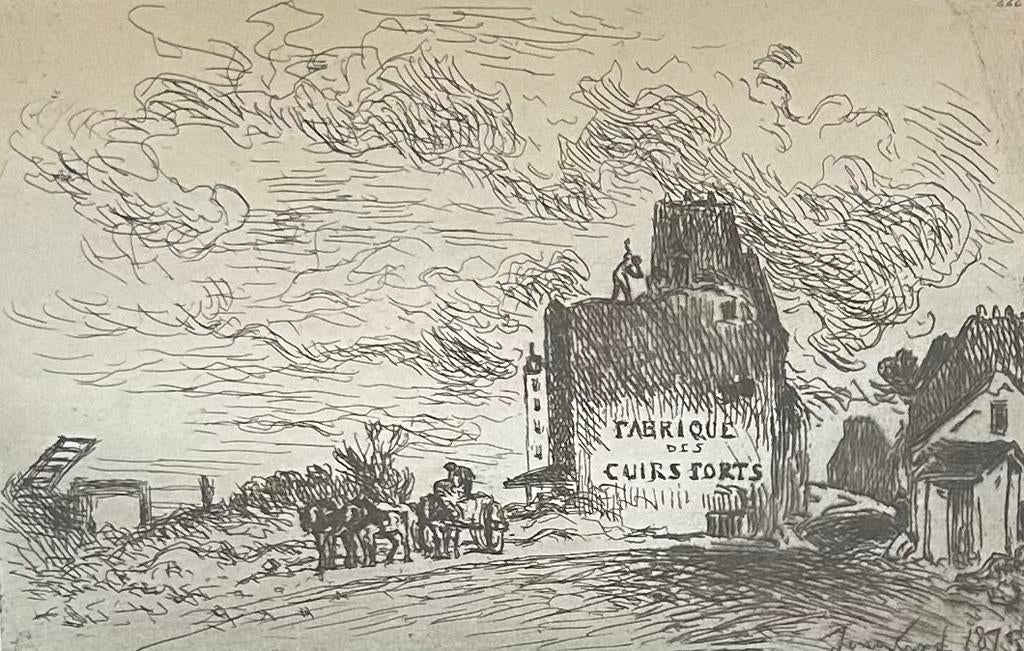 Johan Barthold Jongkind - Ets, 1873, Ophalen of Verzenden