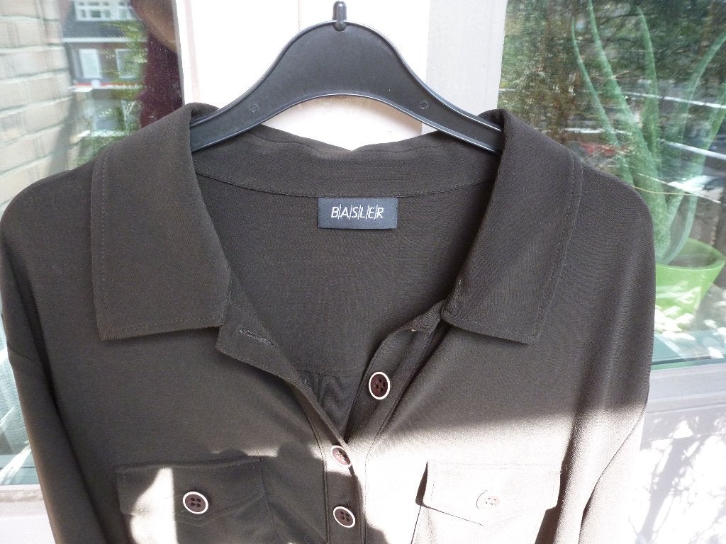 jurk BASLER midi jurk CHOCOLADE BRUIN 44 -GRATIS zend, Bruin, Verzenden, Maat 42/44 (L), Nieuw