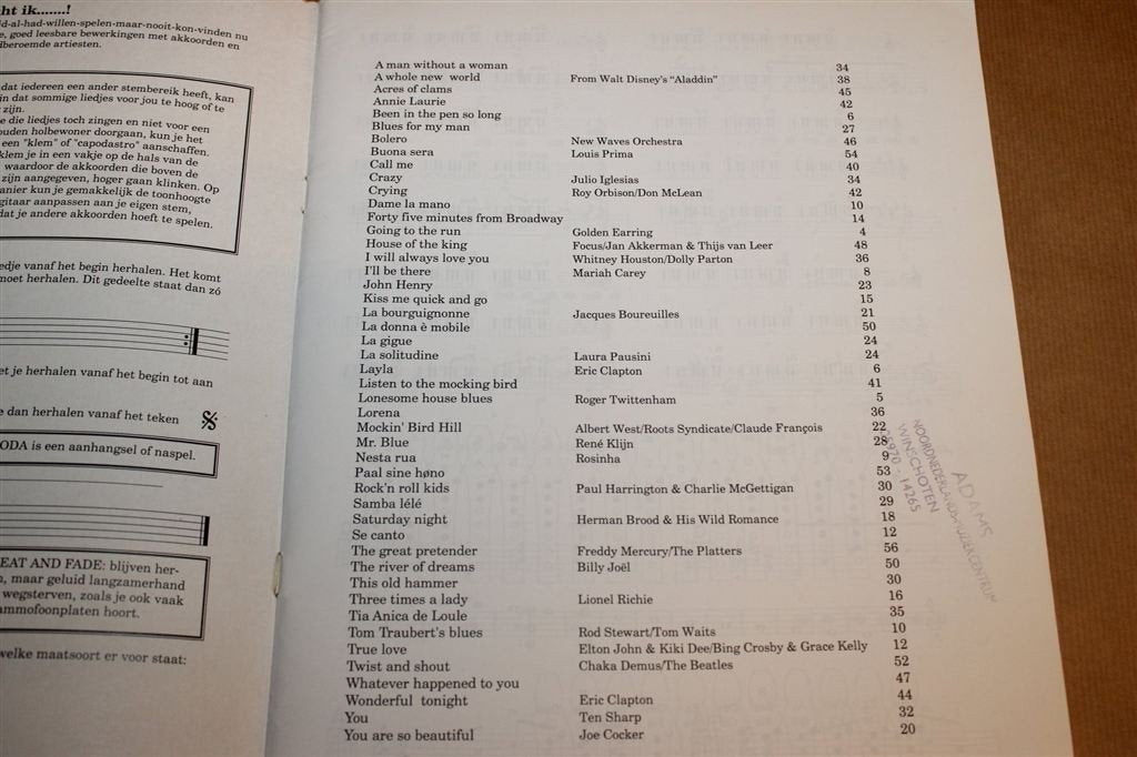 Dit Songboek Zocht Ik Deel 10 — Zang, Gitaar en Keyboard, Gebruikt, Ophalen of Verzenden, Artiest of Componist, Keyboard