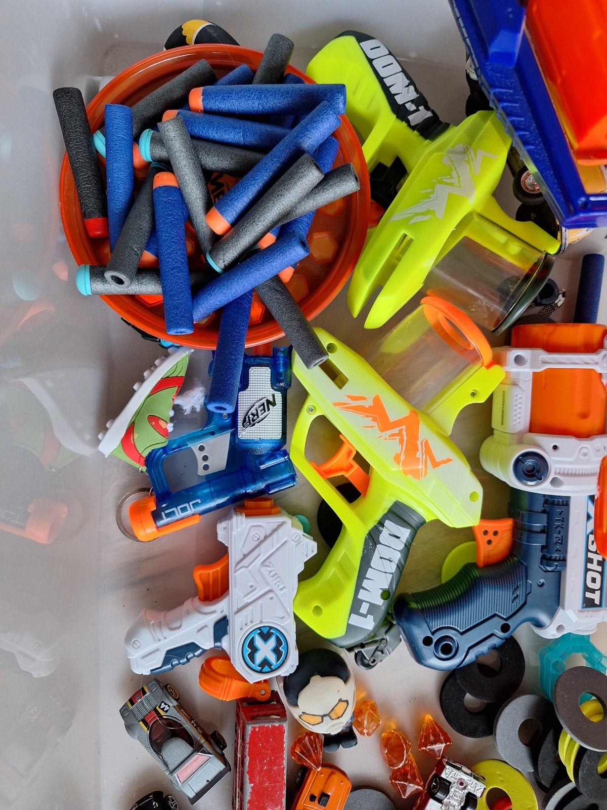 Grote partij speelgoed: Nerf, auto , fidget spinners en meer, Ophalen of Verzenden, Gebruikt, Jongen of Meisje