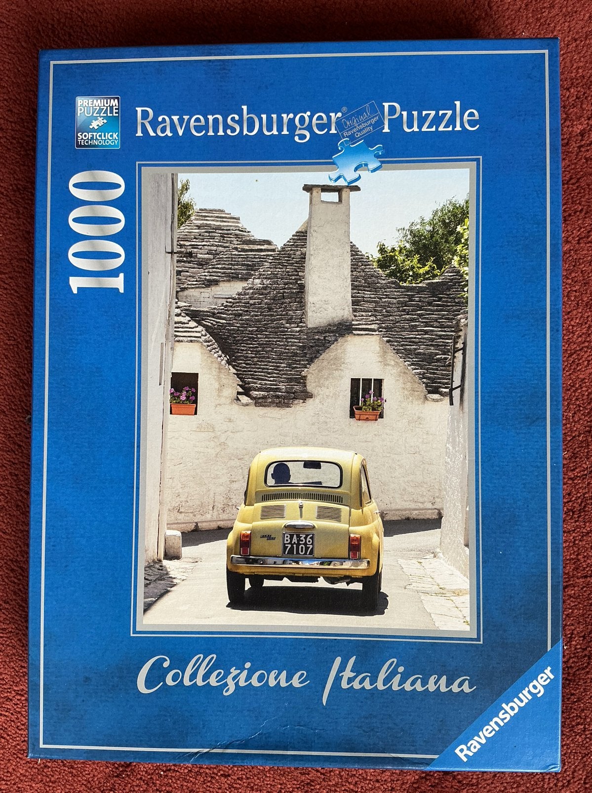 Legpuzzel 1000 Ravensburger Trulli huisjes Puglia nieuw, Ophalen of Verzenden, 500 t/m 1500 stukjes, Nieuw