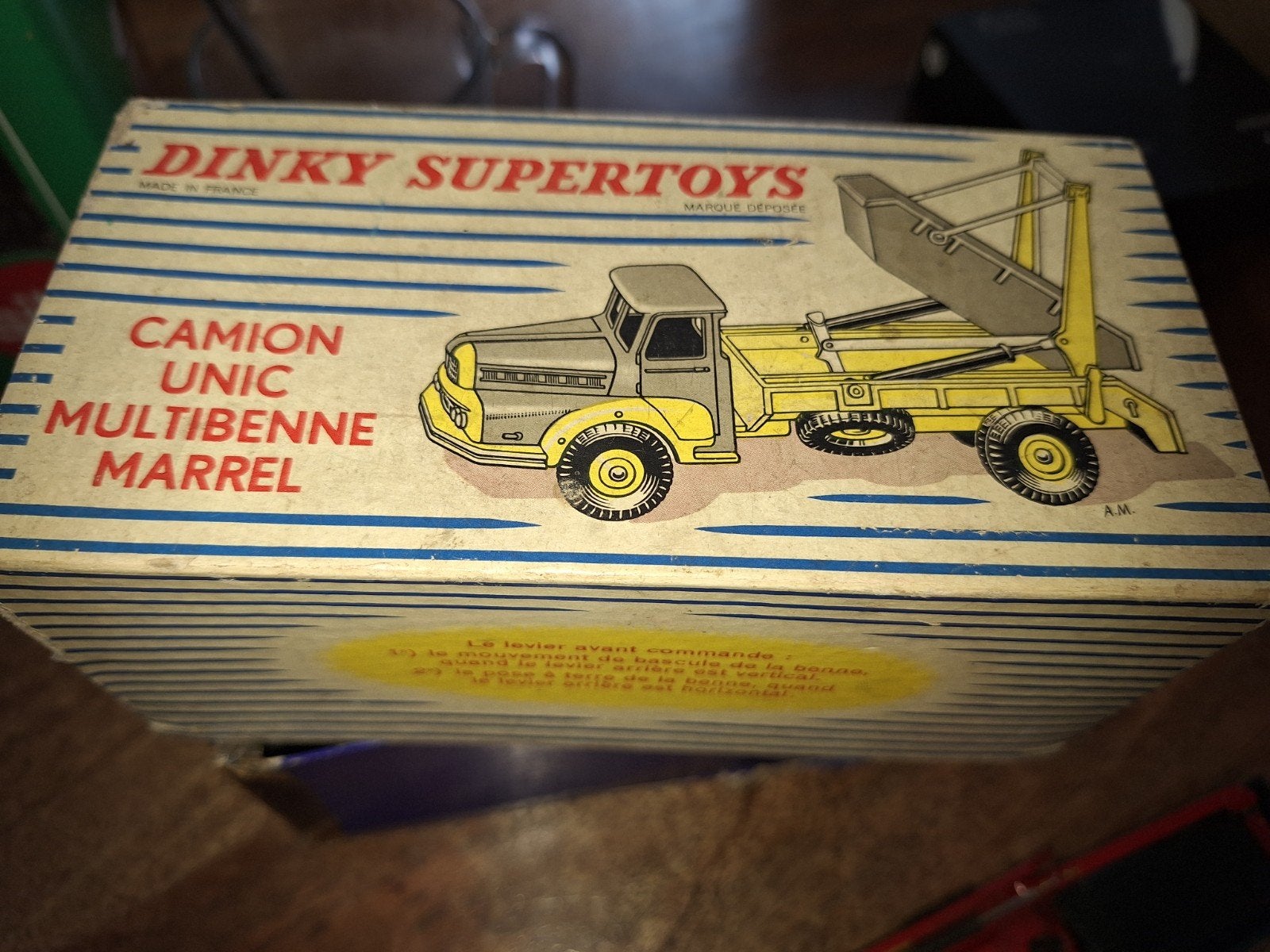 Dinky Supertoys Camion Unic Multibenne Marrel (opknapper), Overige merken, Gebruikt, 1:32 tot 1:50, Ophalen of Verzenden