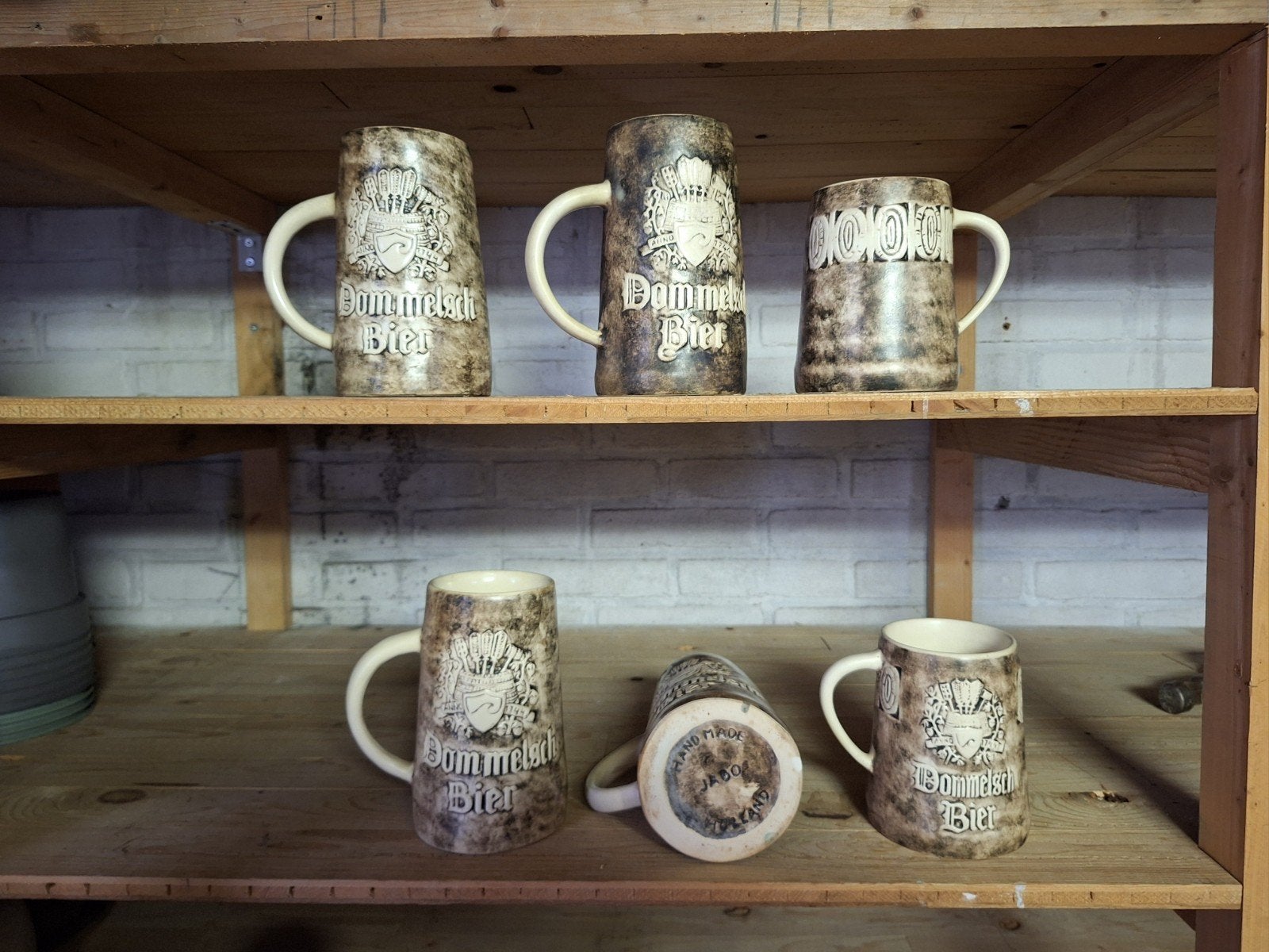 Set van 5 Dommelsch Bier pullen hand gemaakt, Ophalen of Verzenden