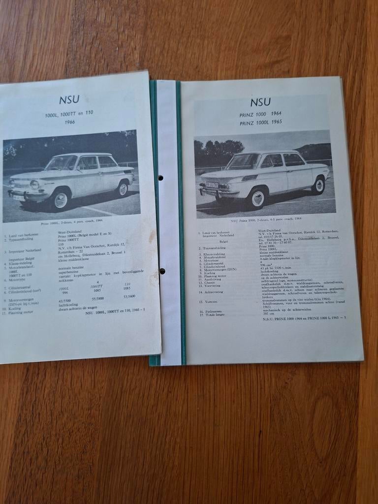 2x NSU 1000 Olyslager Boekjes - Nette Staat, Ophalen of Verzenden