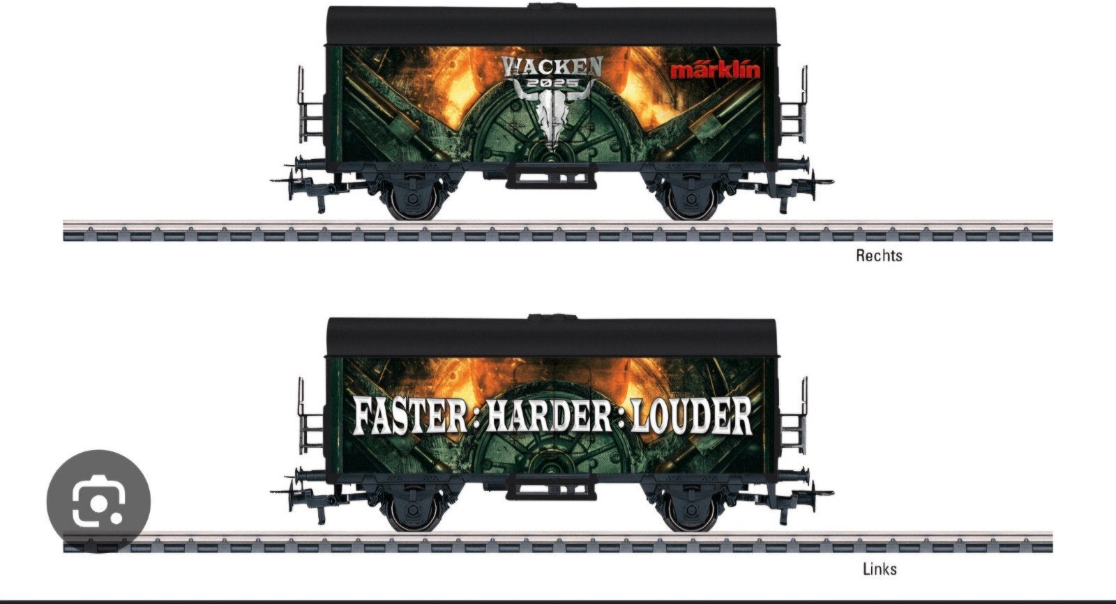 Wacken 2025 Speciale Trein Wagons gezocht, Hobby en Vrije tijd, Modeltreinen | Overige schalen, Wisselstroom, Ophalen of Verzenden