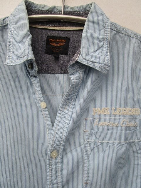 Mooi PME Legend overhemd (krappe) maat L, Kleding | Heren, Overhemden, Ophalen, Blauw, Zo goed als nieuw, Halswijdte 41/42 (L)