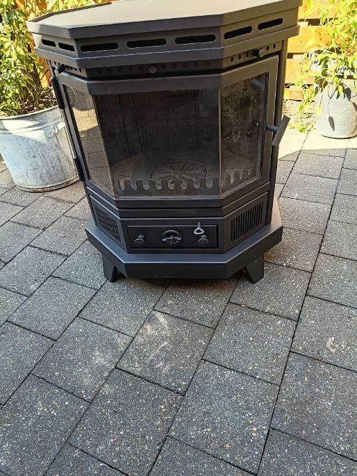 RENY OSLO 7-7,5 KW HOUTKACHEL ALLESBRANDER in nieuwstaat, Gebruikt, Houtkachel, Ophalen of Verzenden, Vrijstaand