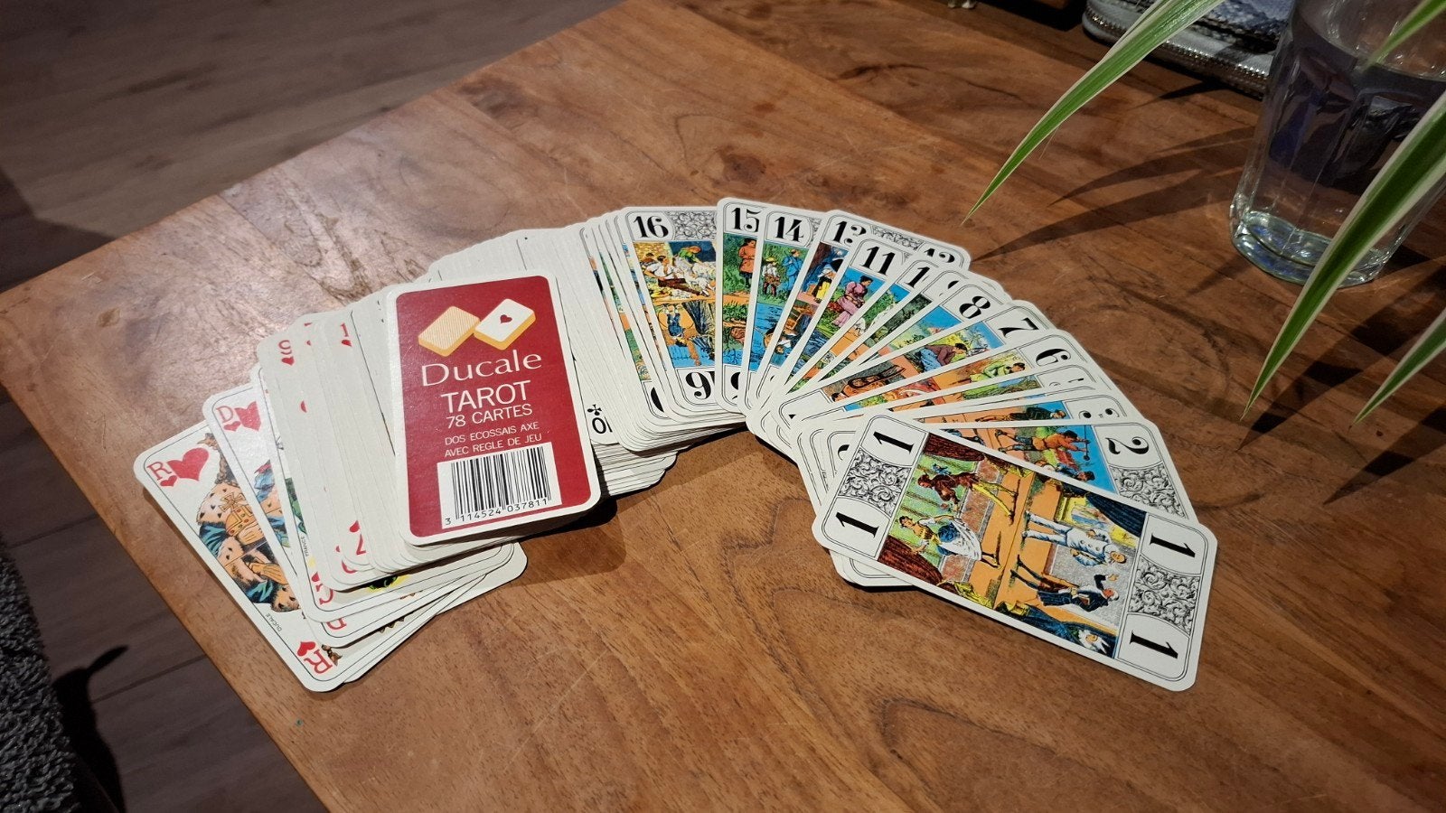 Ducale Tarot Kaartspel - 78 kaarten, Een of twee spelers, Ophalen of Verzenden, Gebruikt, Ducale