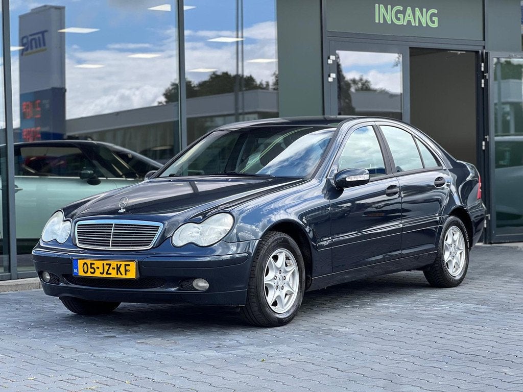 Mercedes-Benz C-klasse 180 KOMPRESSOR CLIMA LMV, Auto's, Gebruikt, Blauw, 1796 cc, Origineel Nederlands