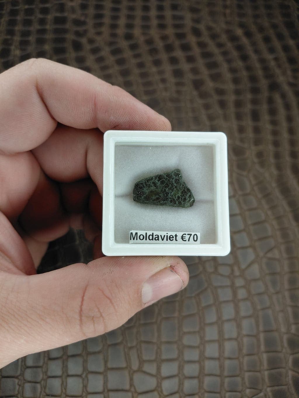 Moldaviet speciment €70, Sieraden, Tassen en Uiterlijk, Edelstenen, Verzenden, Nieuw