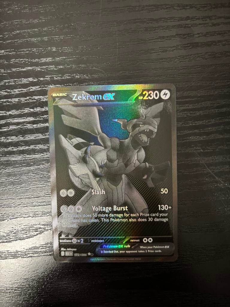 Pokemon TCG Blackbolt Zekrom ex - Packfresh, Ophalen of Verzenden, Zo goed als nieuw, Losse kaart, Foil