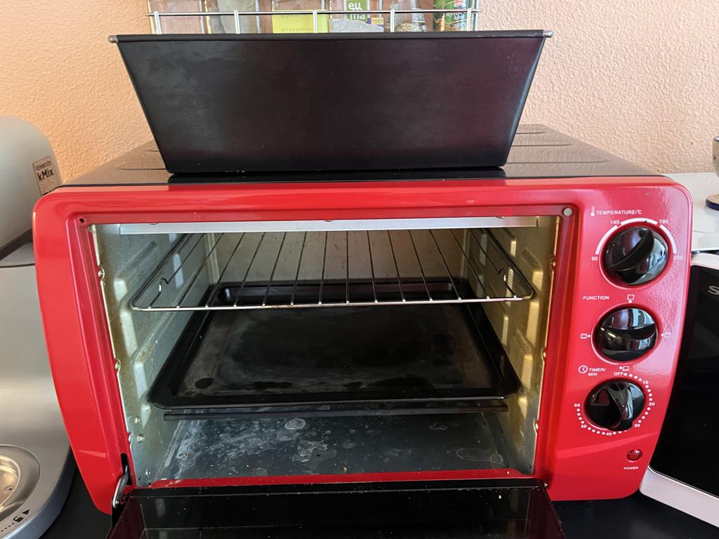 oven tafelmodel, Ophalen, Zo goed als nieuw, Metaal, Rood