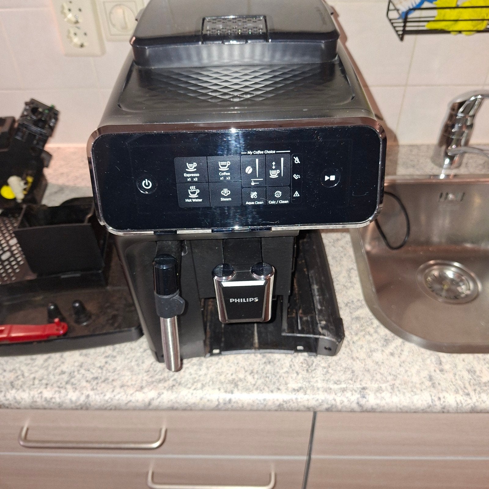 Philips 2200 Serie EP2220/10 Volautomatische Espressomachine, Witgoed en Apparatuur, Espresso apparaat, Niet werkend, 2 tot 4 kopjes