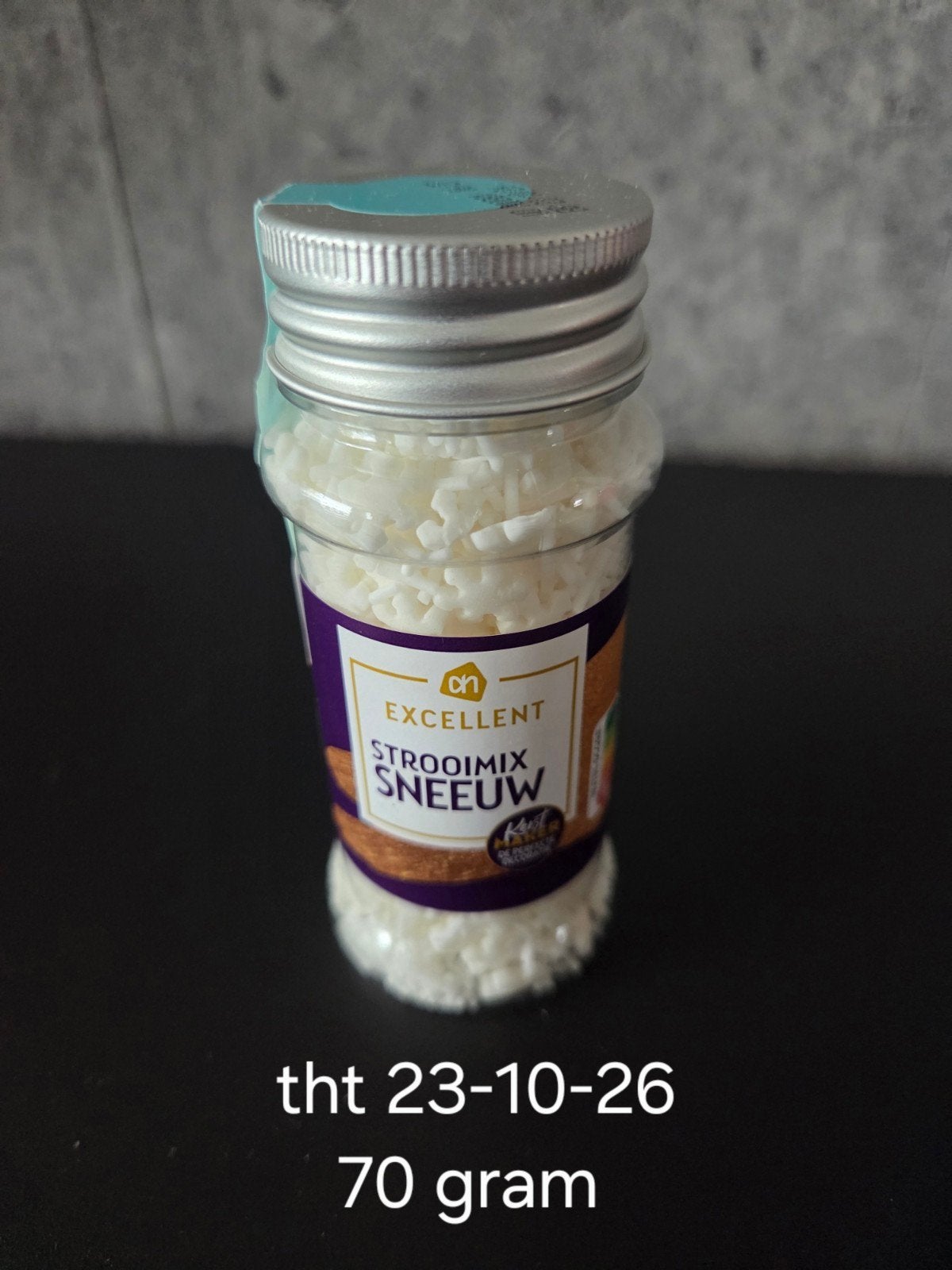 Nieuwe taart sprinkles - AH Excellent Strooimix Sneeuw, Ophalen of Verzenden, Nieuw, Taarten of Cupcakes, Versiering