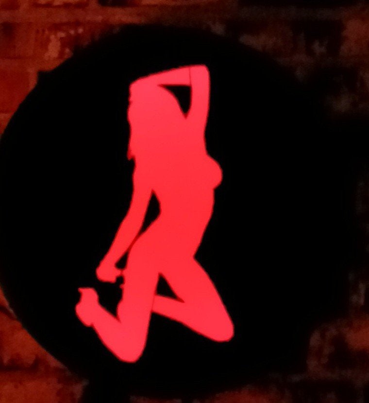 Reclame lichtbak red light district, Ophalen of Verzenden, Lichtbak of (neon) lamp