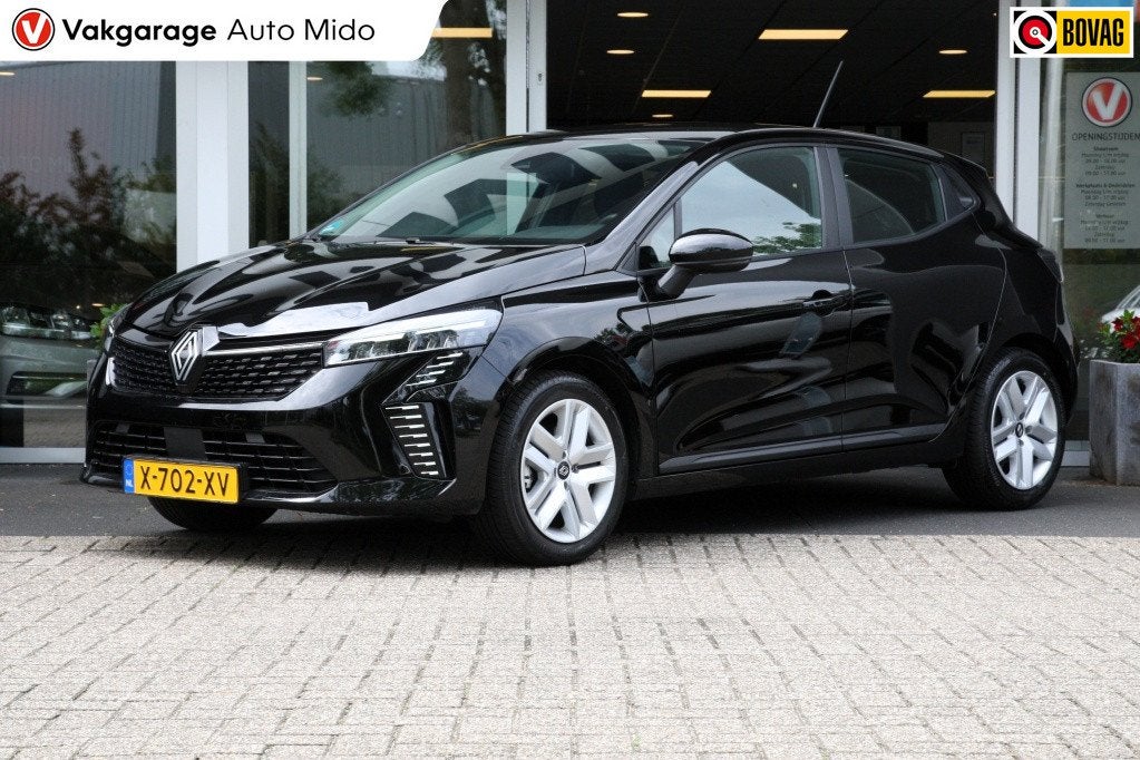 Renault Clio 1.6 E-Tech Hybrid Automaat Evolution | 1e eigen, Auto's, Gebruikt, 4 cilinders, Zwart, Verwarmde buitenspiegels