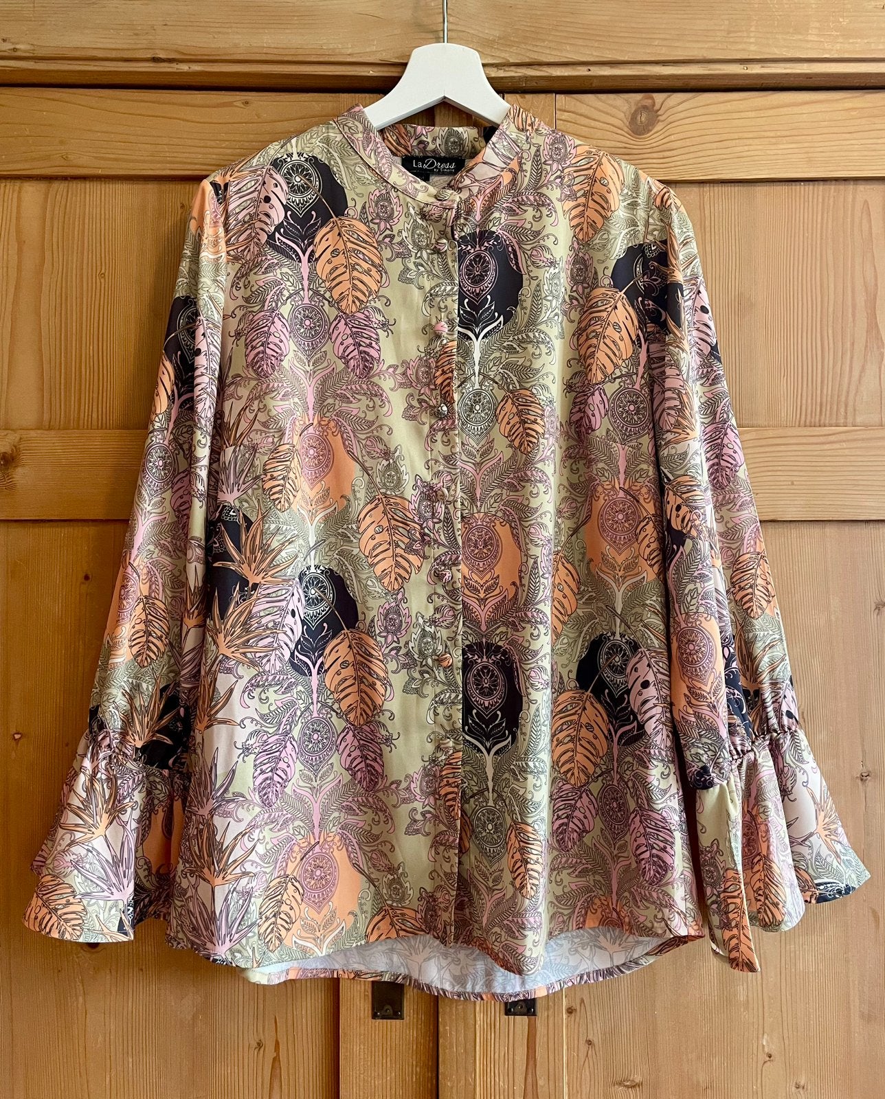 Viscose blouse van LaDress maat M., Verzenden, Zo goed als nieuw, Maat 38/40 (M)