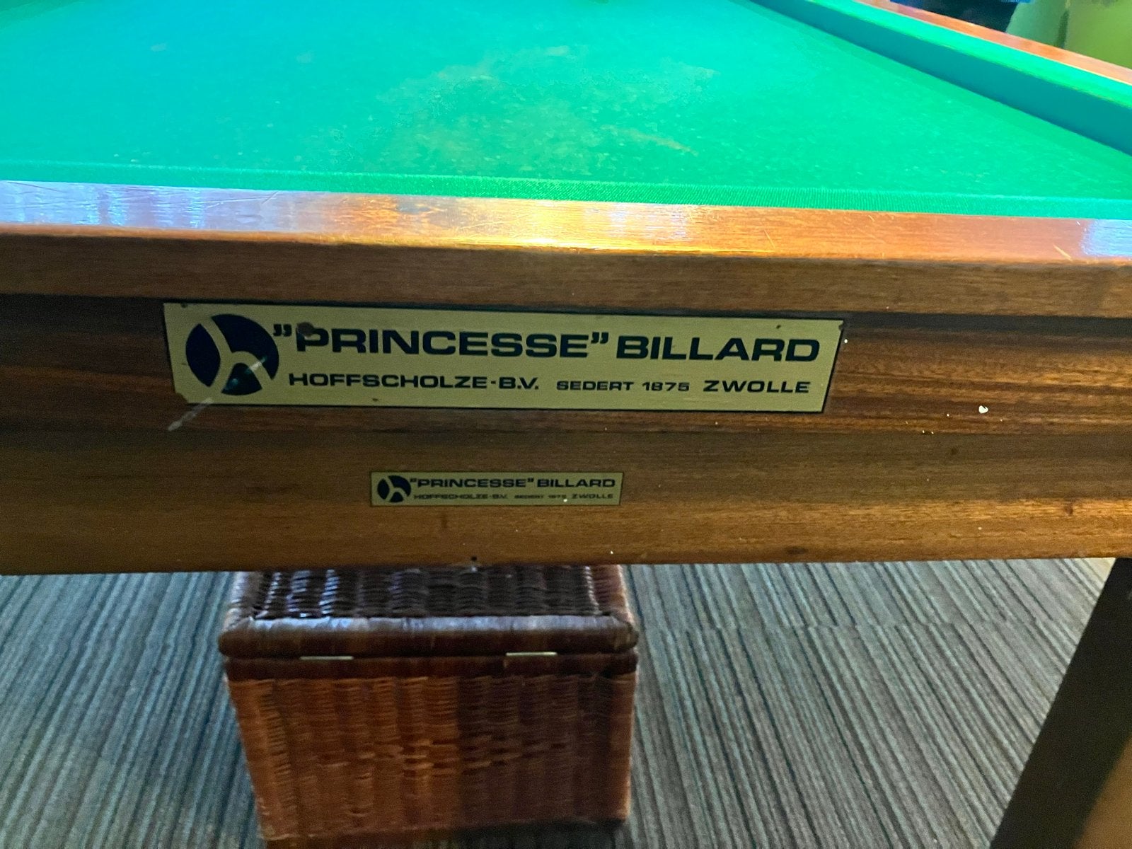 Semi-professioneel biljart (90x180) met verwarming, Sport en Fitness, Ophalen, Gebruikt, Biljarttafel