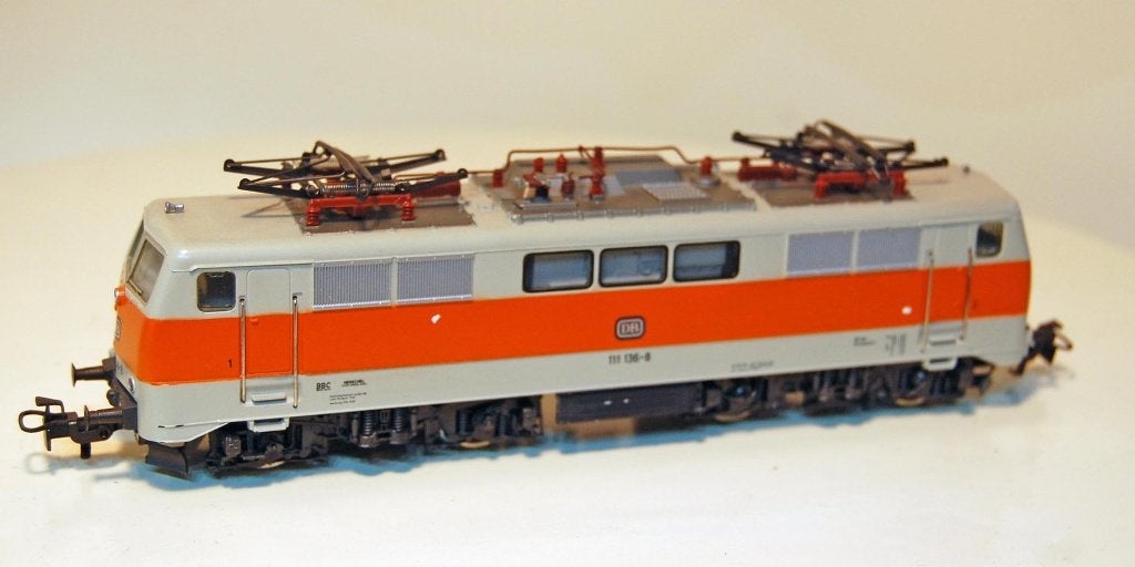 Märklin 3355 DB Baureihe 111 analoog, Wisselstroom, Gebruikt, Locomotief, Ophalen of Verzenden