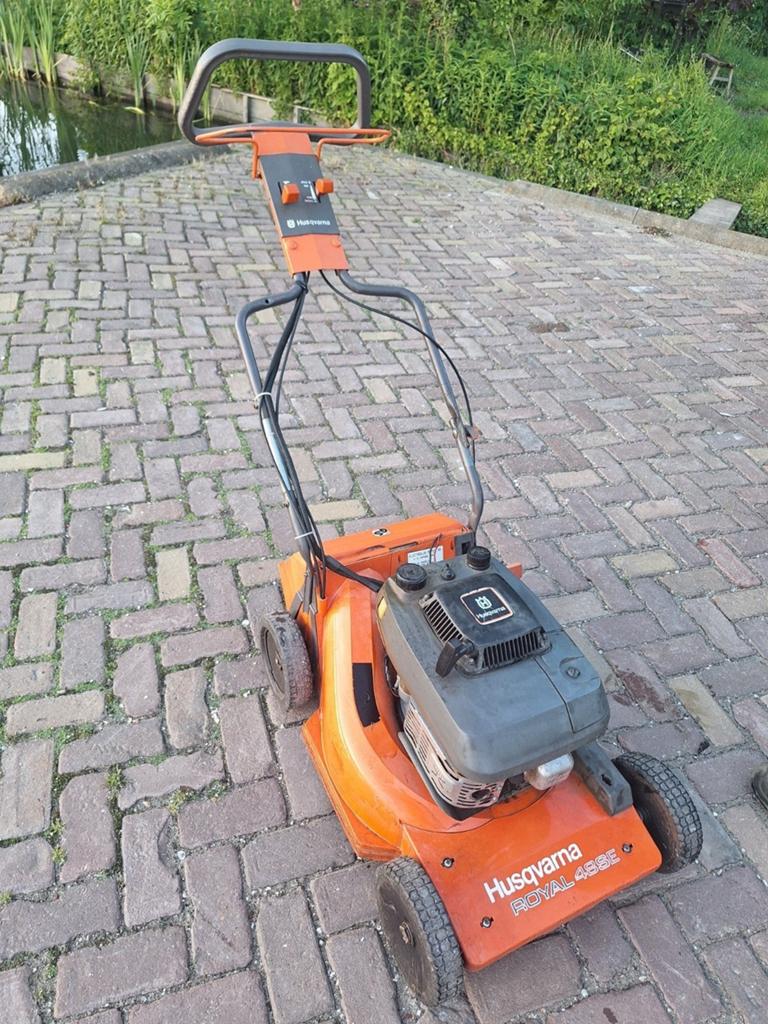 Husqvarna royal 48 se grasmaaier, Ophalen, Cirkelmaaier, Gebruikt, Benzine-grasmaaier