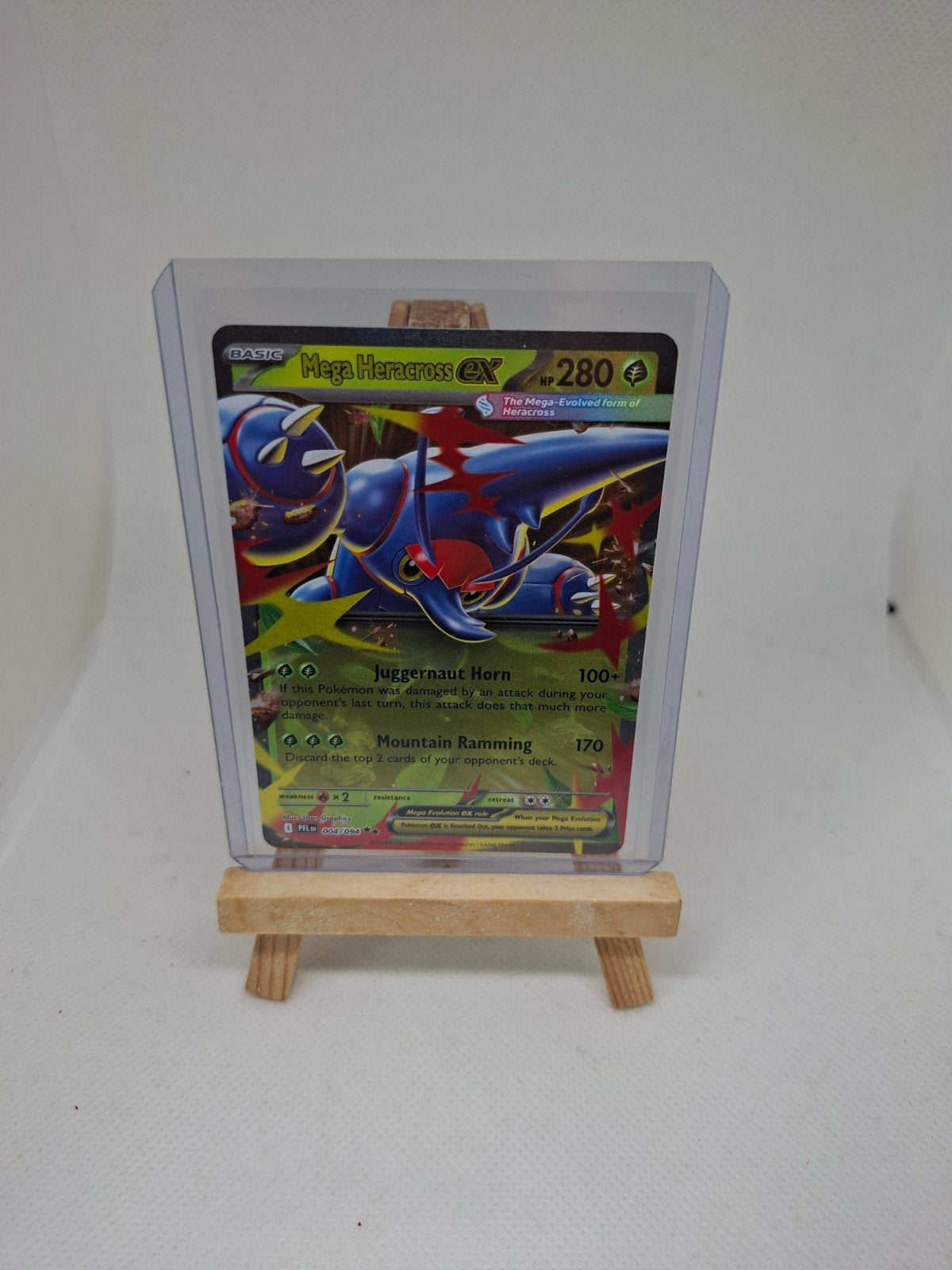 Pokemon kaart Heracross 004/094, Ophalen of Verzenden, Zo goed als nieuw