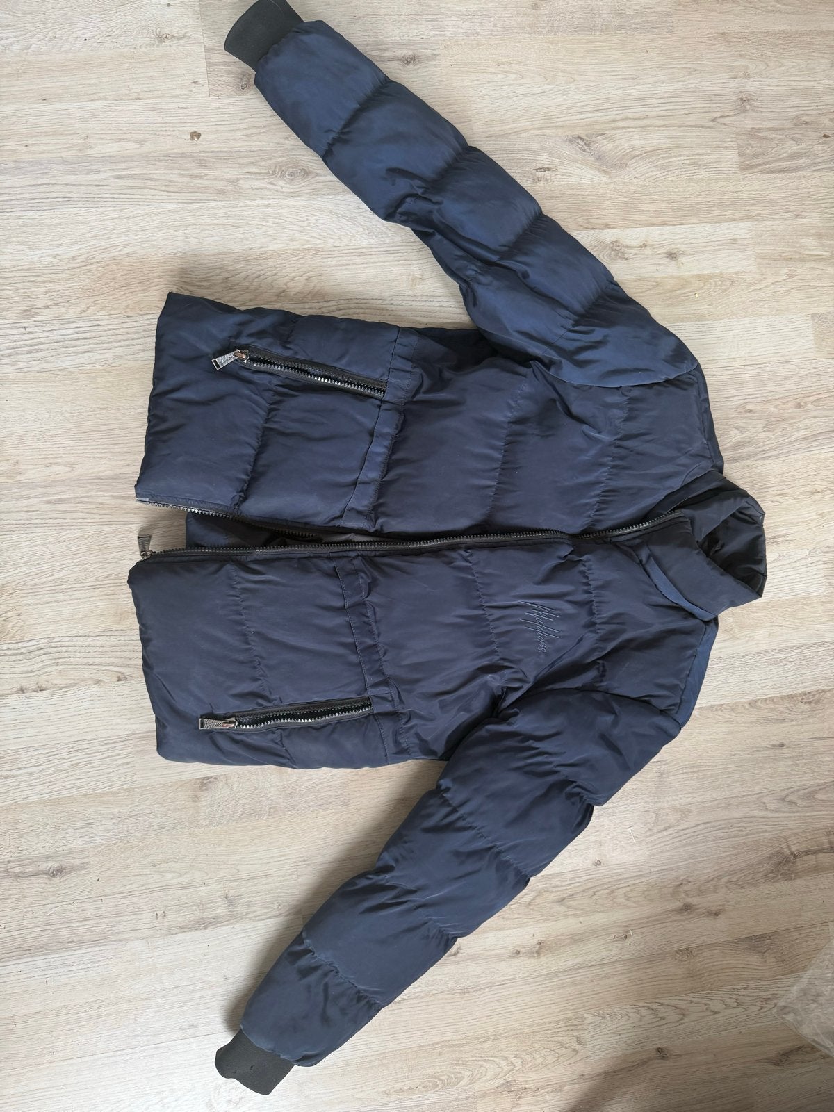 Malelions winterjas donkerblauw maat L, Ophalen, Nieuw, Maat 52/54 (L), Blauw