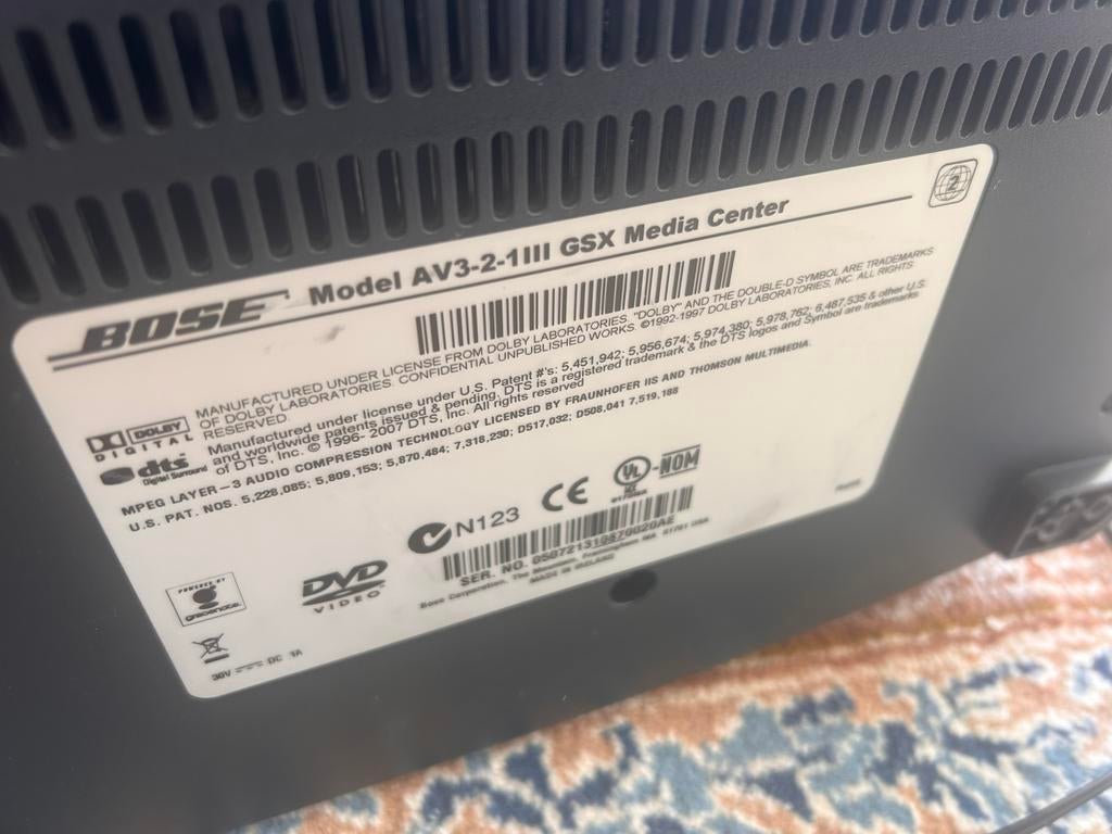 Bose AV3-2-1III GSX Media Center Home Cinema Set, Audio, Tv en Foto, Home Cinema-sets, Overige merken, Gebruikt, 2.1-systeem, 70 watt of meer