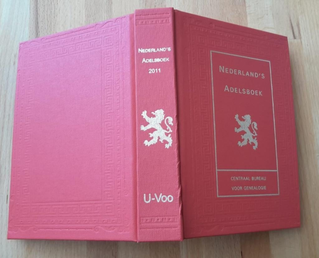Nederland's Adelsboek 2011 96 CBG U - Voo (rood boekje), Ophalen of Verzenden, Zo goed als nieuw