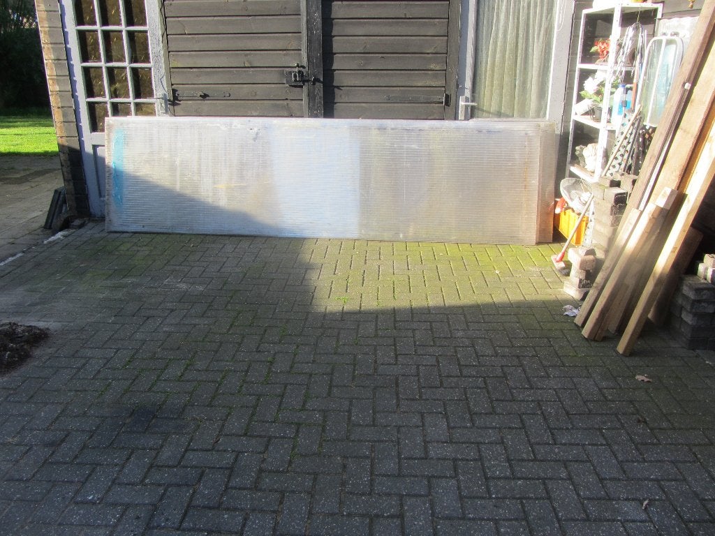 te koop 3 stuk gebruik polycarbonaat, Ophalen, Gebruikt, Overige materialen, Minder dan 20 mm