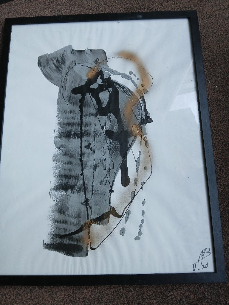 Schilderij Goud/ relief (CVK-97), Antiek en Kunst, Kunst | Schilderijen | Abstract, Ophalen