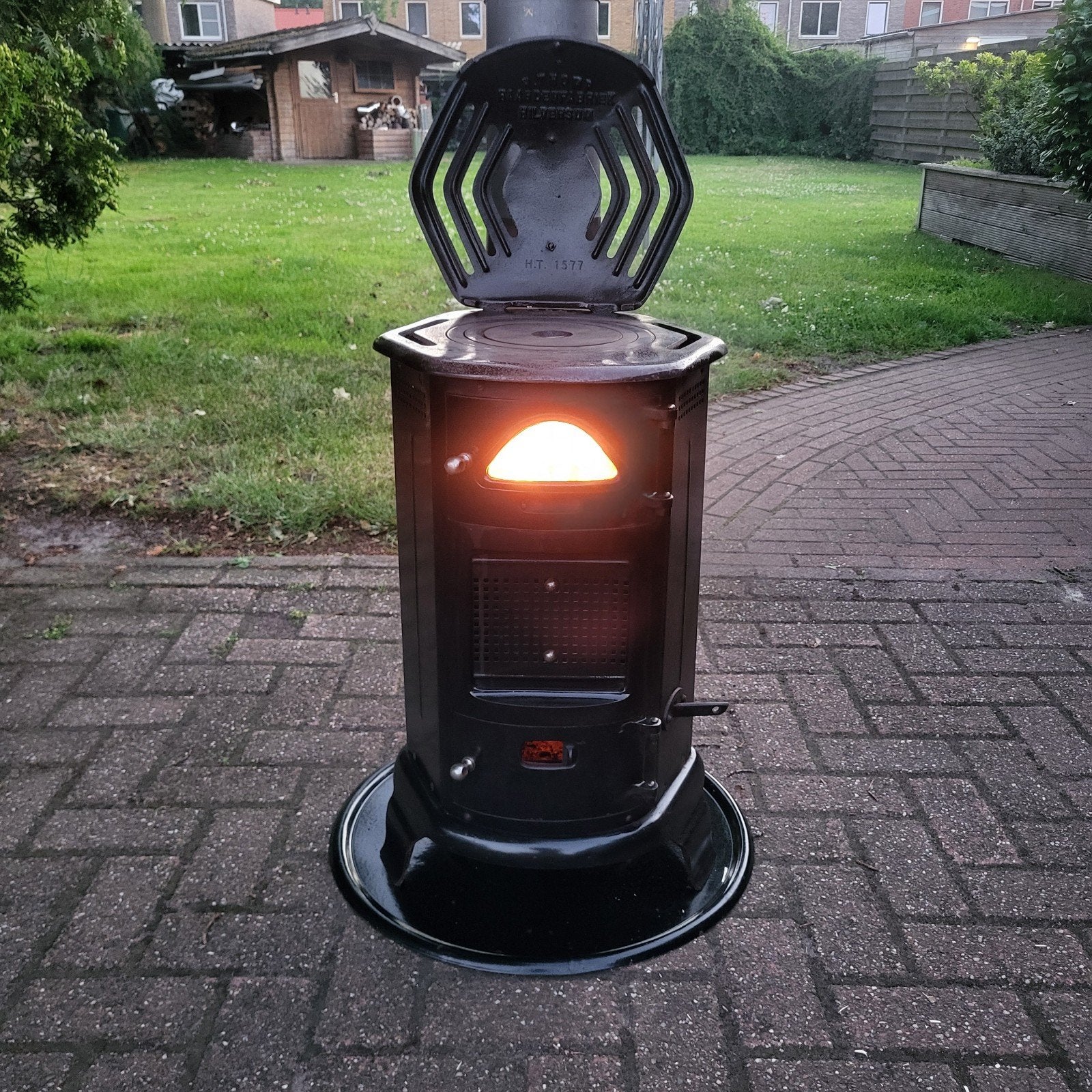 Perfect brandende Tromp 45 houtkachel/allesbrander izgs!, Huis en Inrichting, Ophalen, Gebruikt, Houtkachel, Vrijstaand