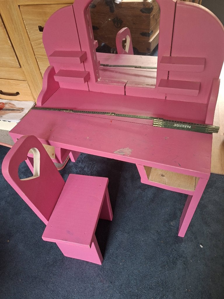 Kinderkaptafel, Ophalen, Gebruikt