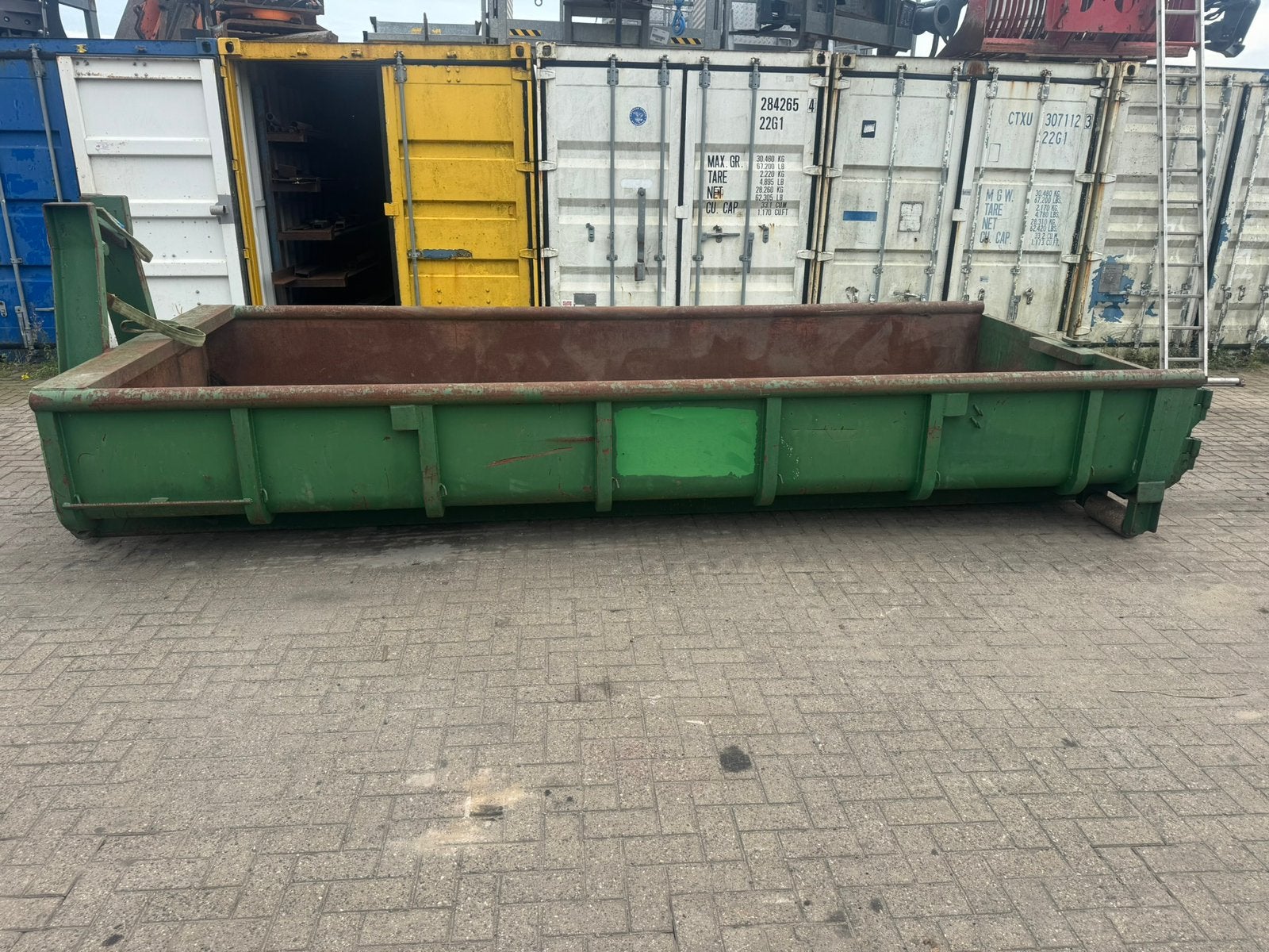 Haakarm container, Ophalen