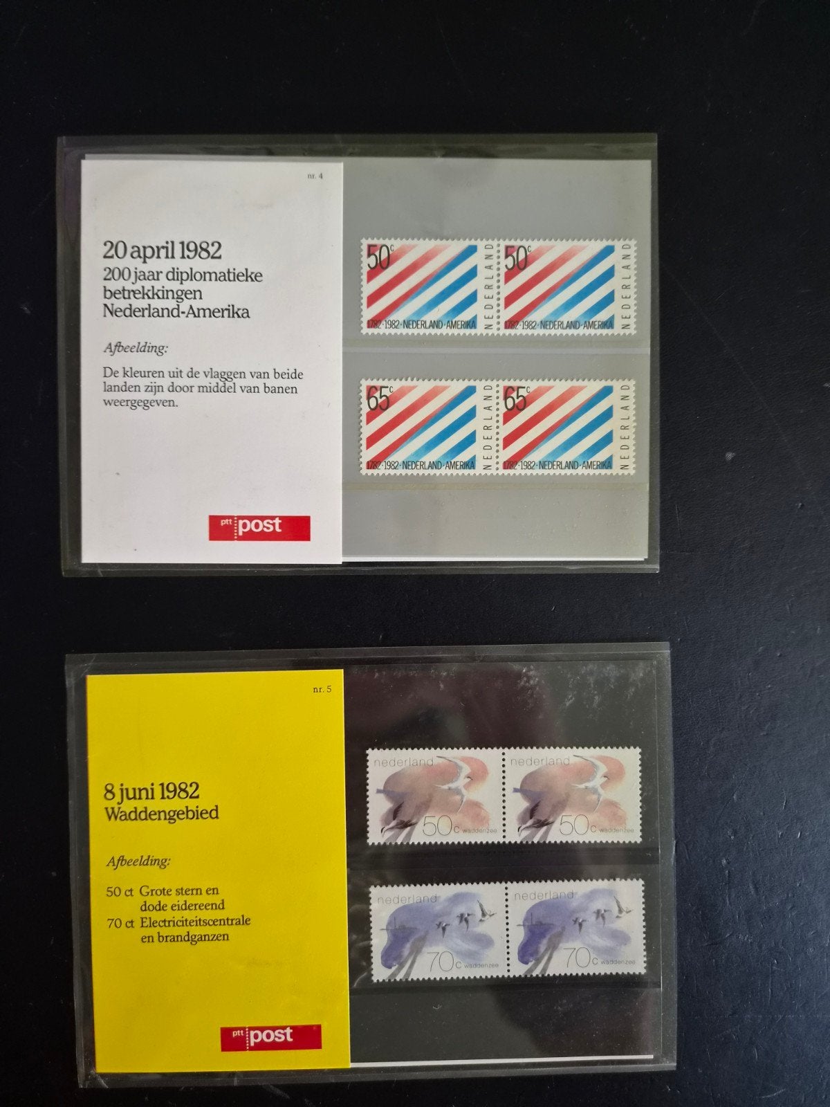 PTT Postzegelmapjes - nr. 4 en 5, Ophalen of Verzenden, Na 1940, Postfris