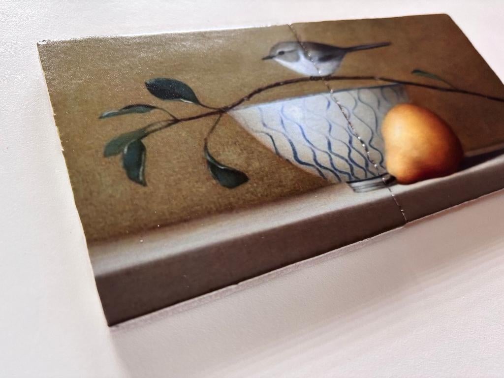 Tegel Tweeluik Vogel & Peer, Eigen ontwerp, Verzenden, Steen/keramiek, Minikunstbieb@gmail.com