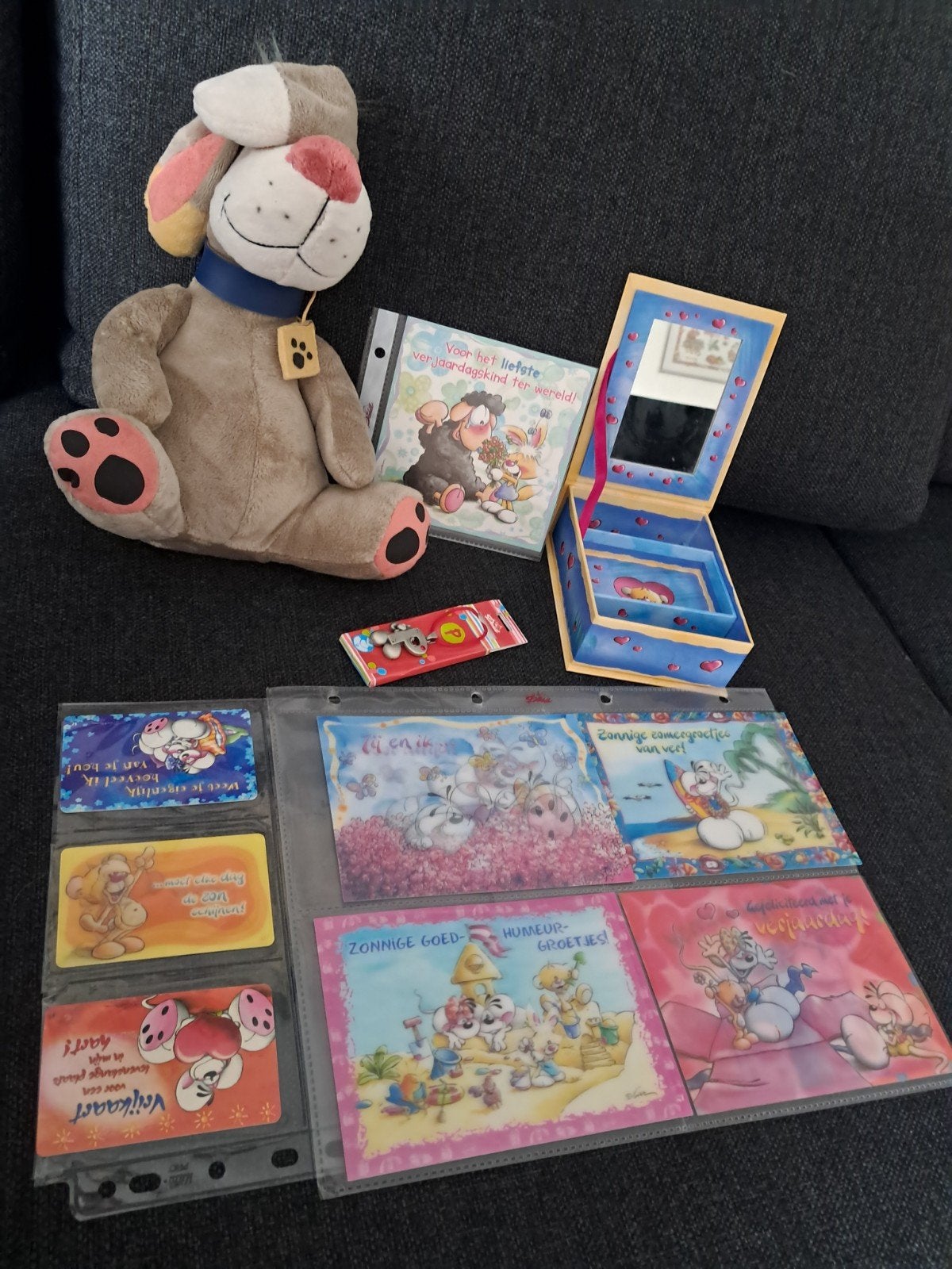 Diddl knuffel van Berentoys met diverse spullen, Ophalen of Verzenden, Diddl, Gebruikt, Knuffel