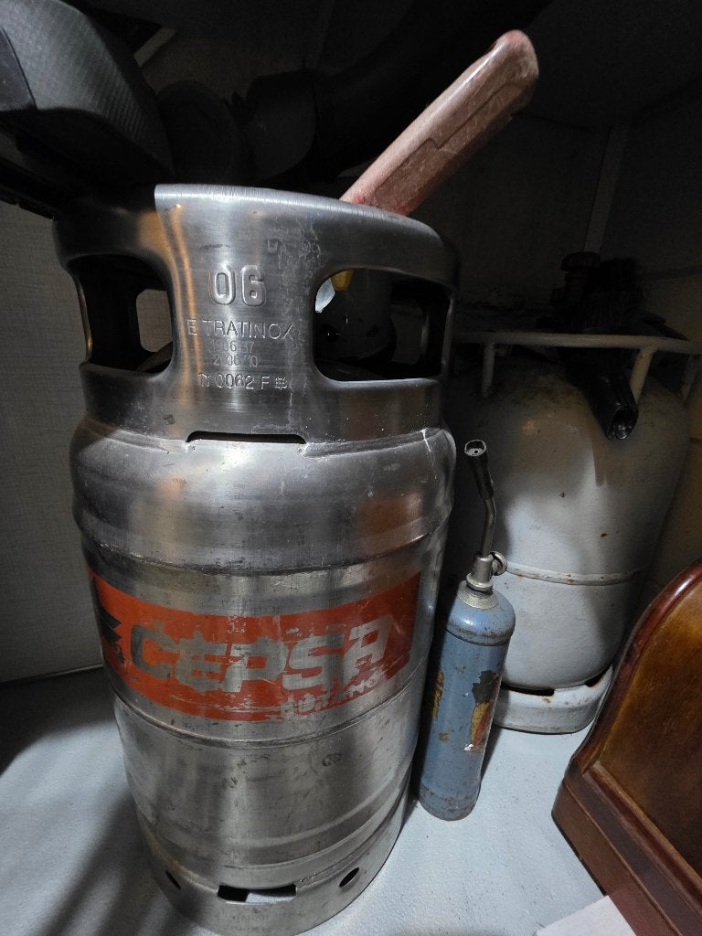 Gasfles, Ophalen, Zo goed als nieuw