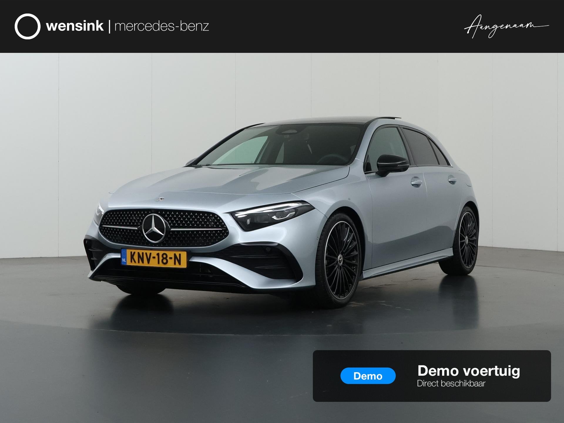 Mercedes-Benz A-Klasse 180 Business Solution AMG | Panoramas, Auto's, Dealer onderhouden, 136 pk, 4 cilinders, Origineel Nederlands