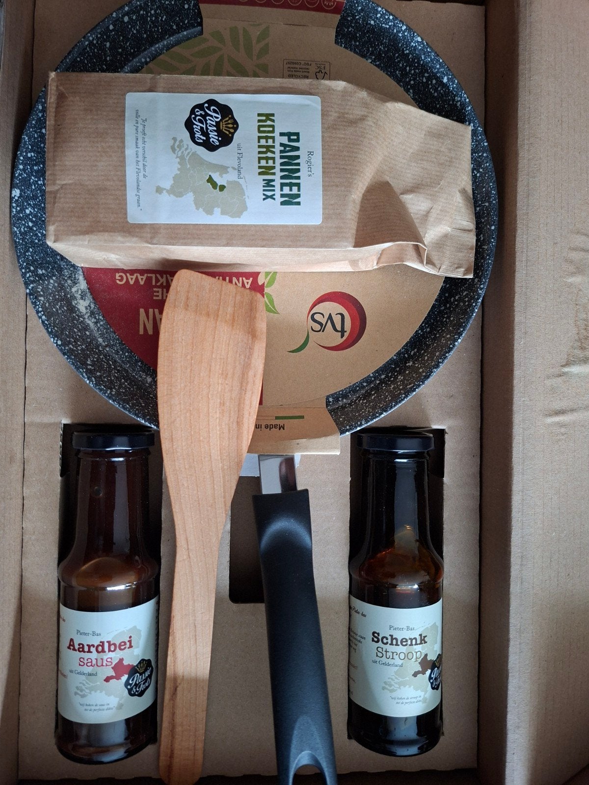Pannenkoekenpakket: Pan, mix, saus & stroop, Ophalen of Verzenden, Nieuw