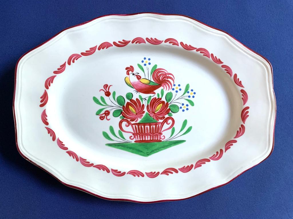 Schaal Made in France 36 cm, Nieuw, Ophalen of Verzenden, Overige stijlen, Glas