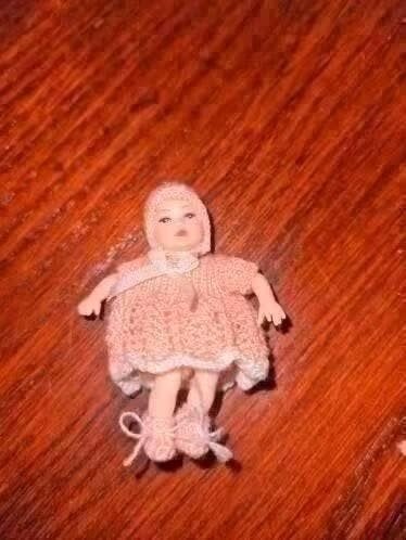 Heidi Ott Popje Baby 4.5 cm - Miniatuur Babypop, Ophalen of Verzenden, Zo goed als nieuw