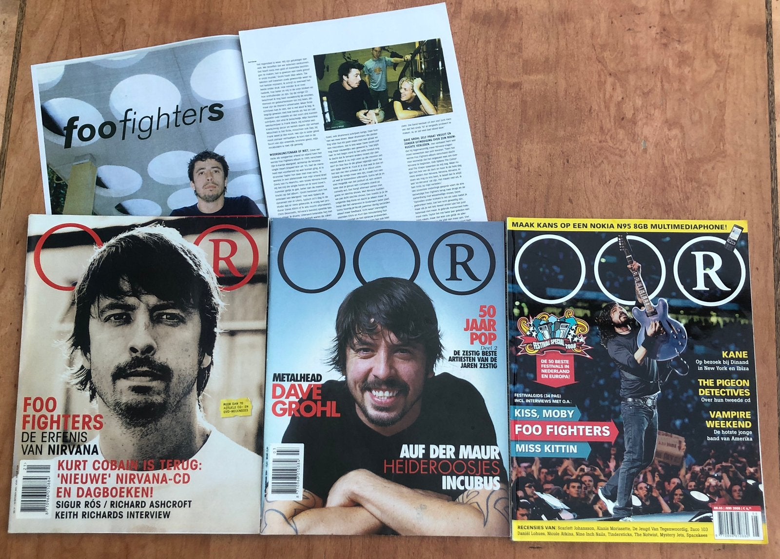Foo fighters Dave Grohl OOR 2002 2004 2008, Ophalen of Verzenden, Zo goed als nieuw, Muziek, Film of Tv