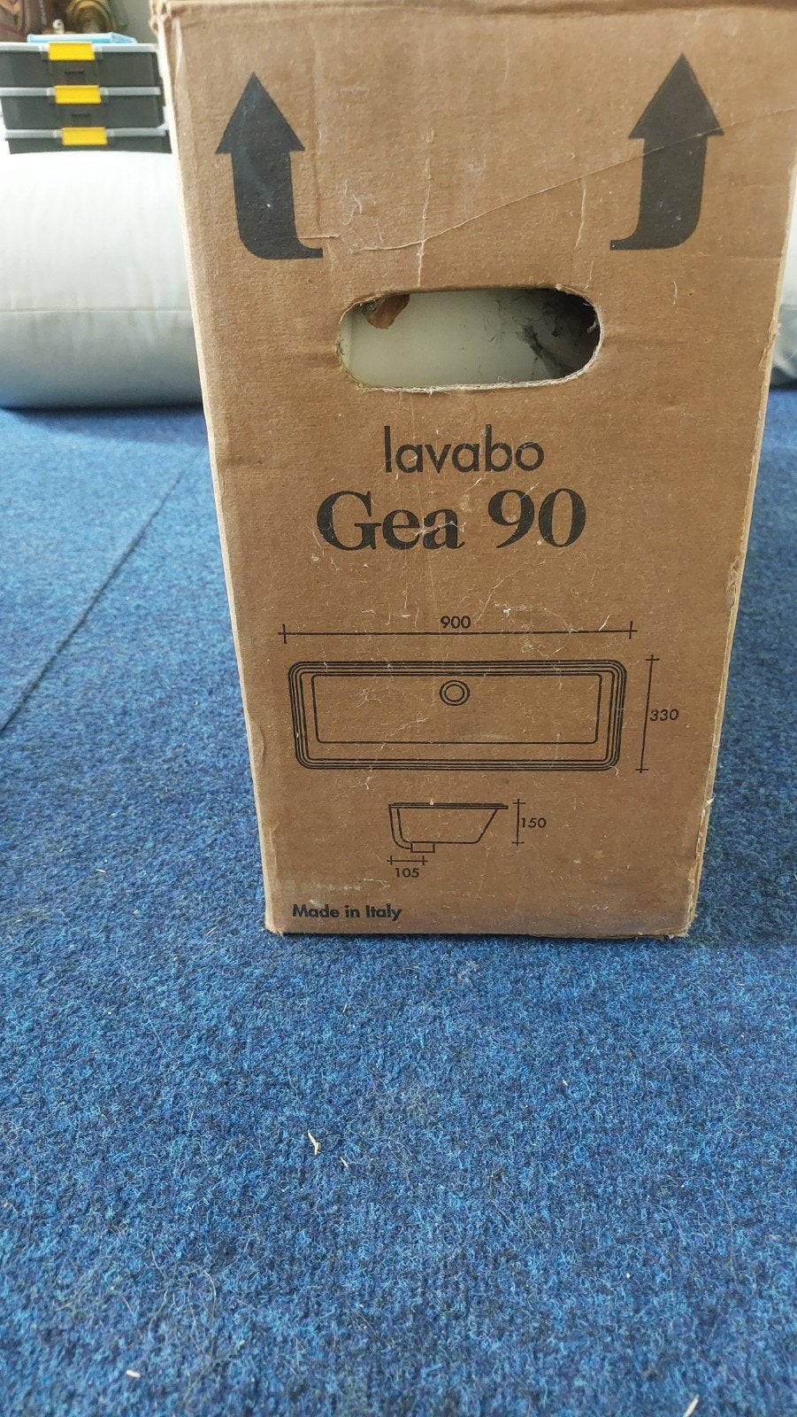 Lavabo Gea 90 Wastafel - Nieuw in doos, Doe-het-zelf en Verbouw, Sanitair, Ophalen