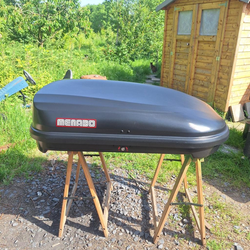 Menabo quasar 320 dakkoffer, Ophalen, Zo goed als nieuw