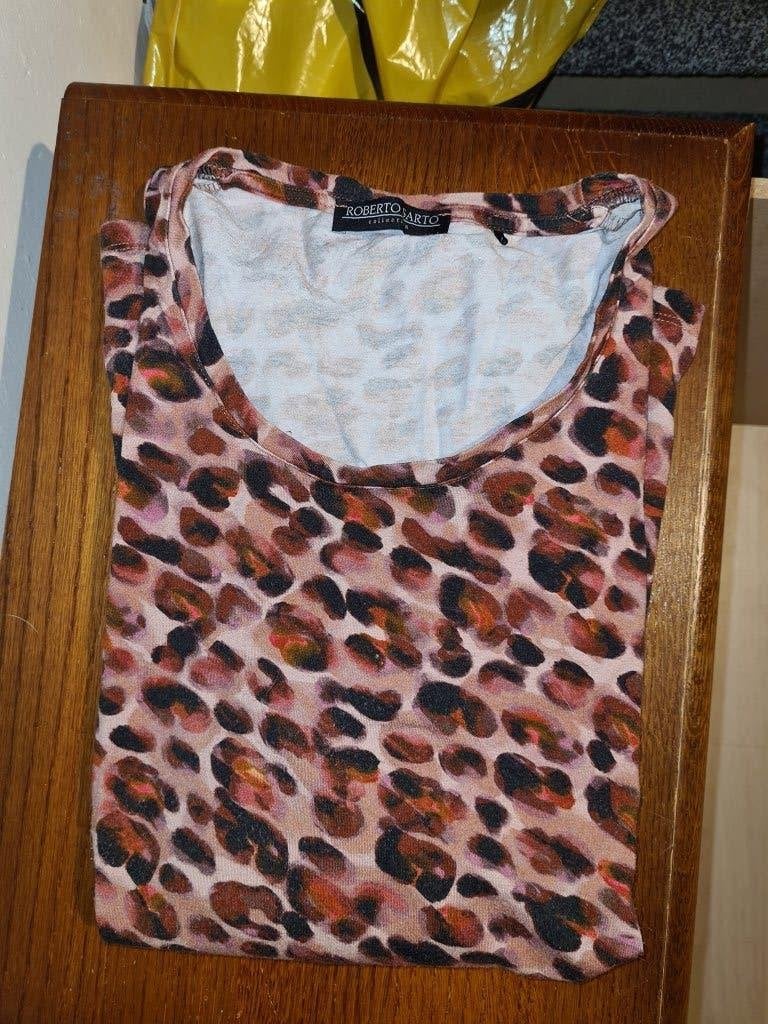 Roberto Sarto Leopard Print Top Maat XL, Meerkleurig, Maat 46/48 (XL) of groter, Ophalen of Verzenden, Lange mouw