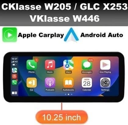 Mercedes V Klasse W446 android 14 apple carplay navigatie, Ophalen of Verzenden, Nieuw